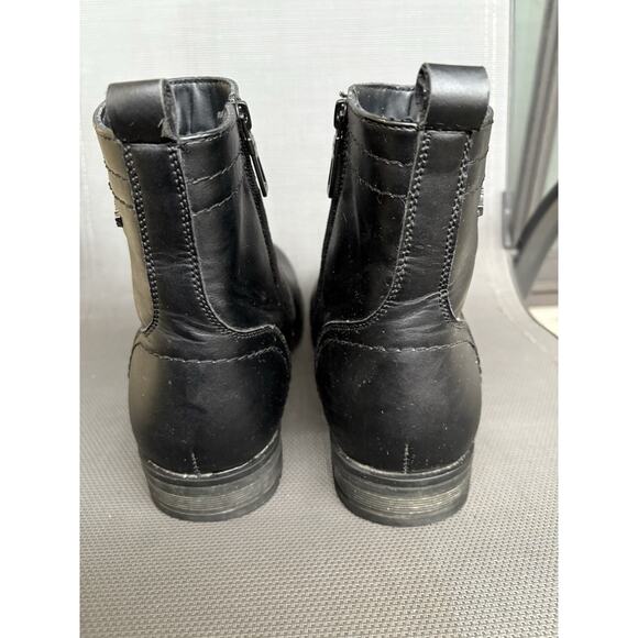 Blondo Waterproof Mens Winter Boots 9 W Black Leather Fleece Lined READ main image 5